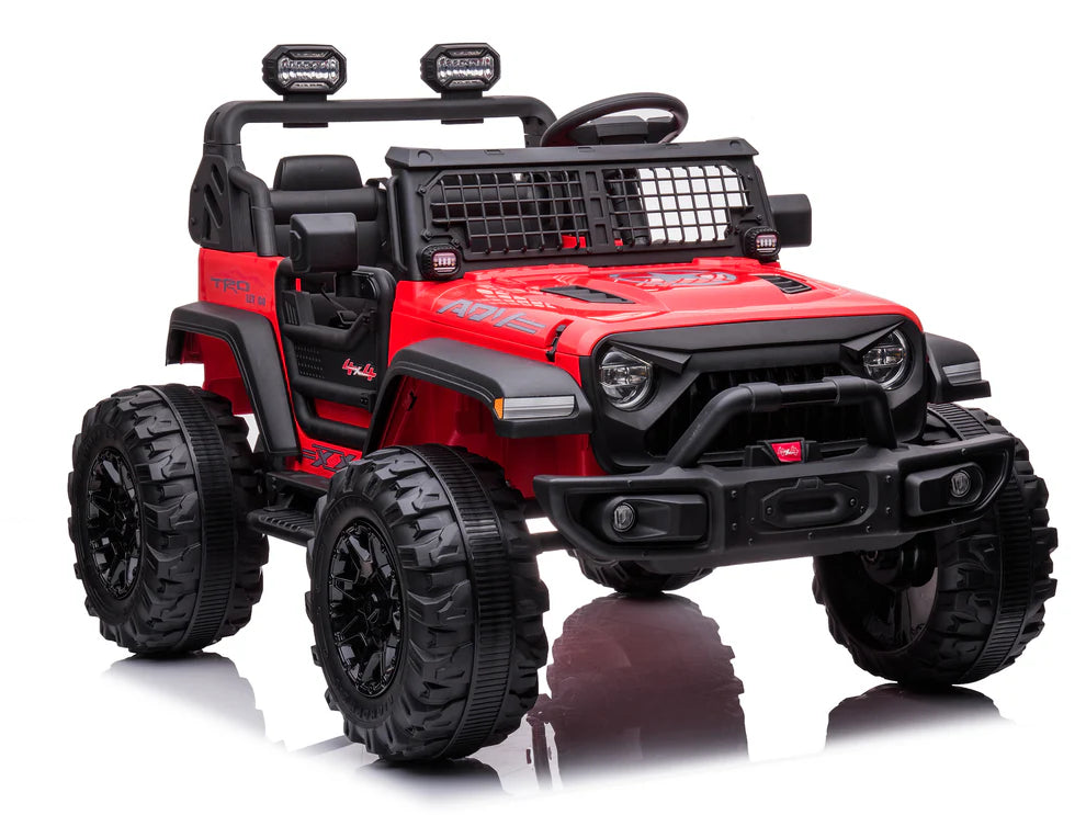 Camioneta Eléctrica Infantil RIDENTON 24V con Control Remoto Rojo – Edición Estándar, Upgrade y Premium 4WD