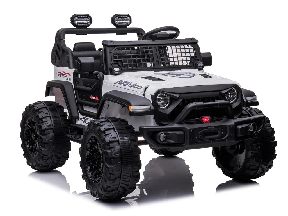 Camioneta Eléctrica Infantil RIDENTON 24V con Control Remoto Blanco – Edición Estándar, Upgrade y Premium 4WD