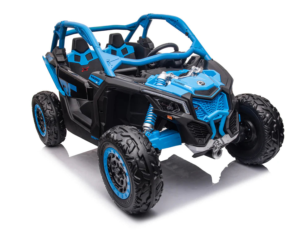 Carro Eléctrico Infantil Can-Am Maverick X3 24V Azul – Buggy de 2 Plazas con Control Remoto