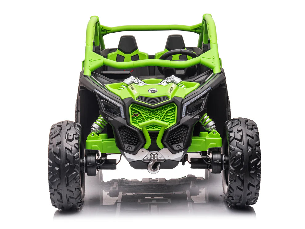 Carro Eléctrico Infantil Can-Am Maverick X3 24V Verde – Buggy de 2 Plazas con Control Remoto