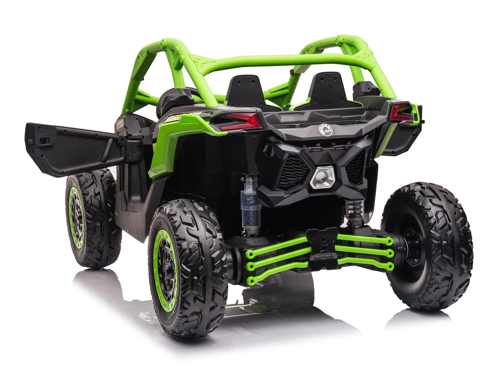 Carro Eléctrico Infantil Can-Am Maverick X3 24V Verde – Buggy de 2 Plazas con Control Remoto