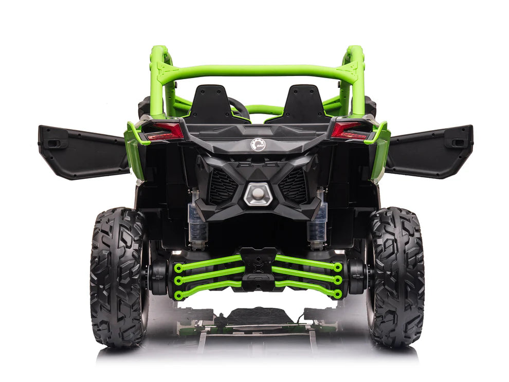 Carro Eléctrico Infantil Can-Am Maverick X3 24V Verde – Buggy de 2 Plazas con Control Remoto