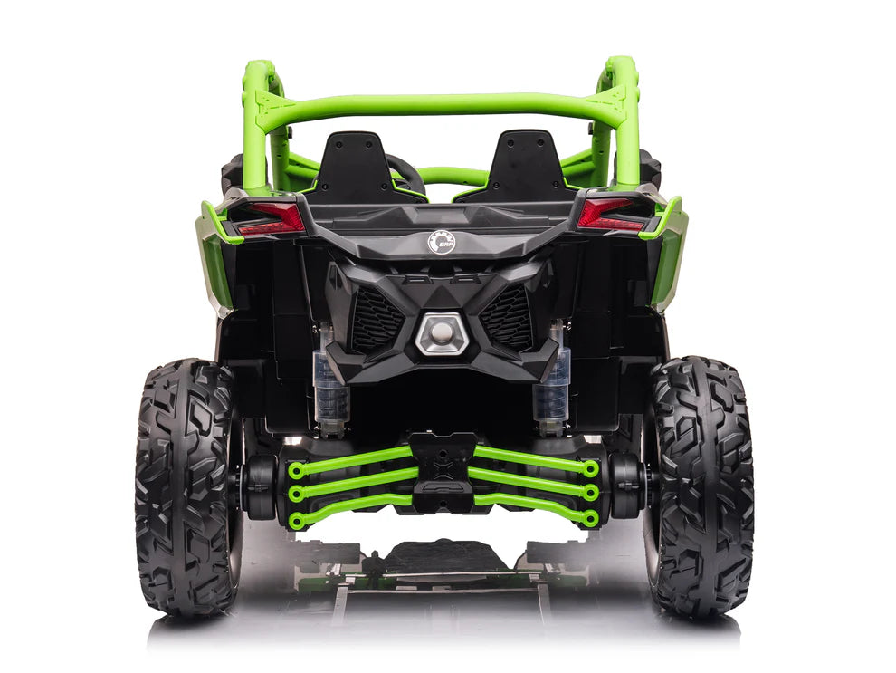 Carro Eléctrico Infantil Can-Am Maverick X3 24V Verde – Buggy de 2 Plazas con Control Remoto