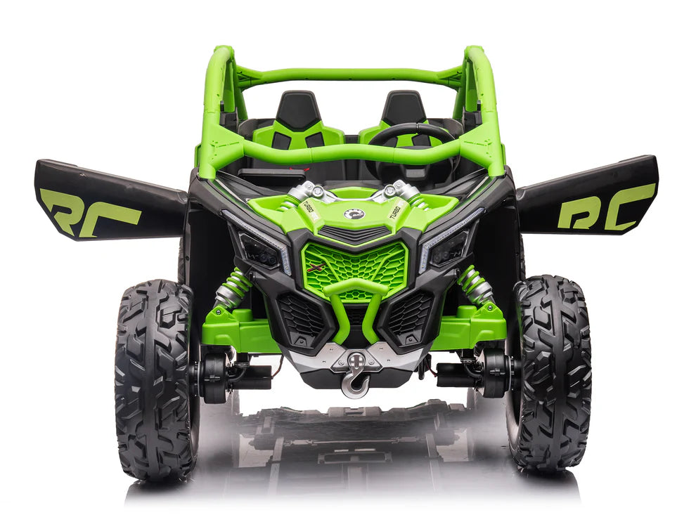 Carro Eléctrico Infantil Can-Am Maverick X3 24V Verde – Buggy de 2 Plazas con Control Remoto