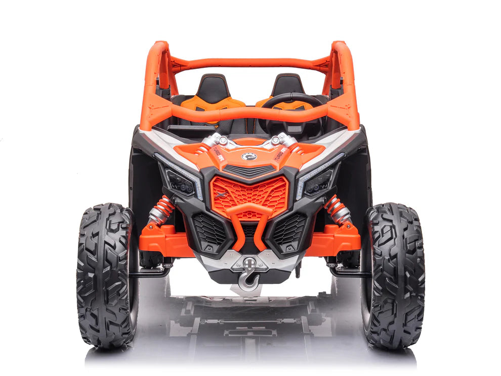 Carro Eléctrico Infantil Can-Am Maverick X3 24V Naranja – Buggy de 2 Plazas con Control Remoto