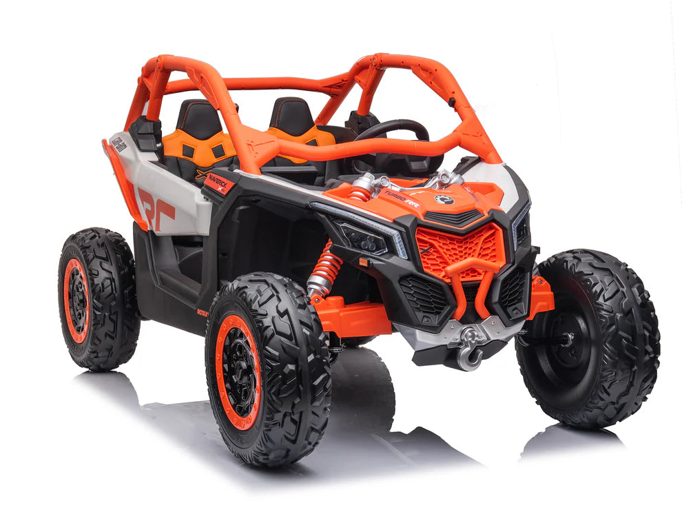 Carro Eléctrico Infantil Can-Am Maverick X3 24V Naranja – Buggy de 2 Plazas con Control Remoto