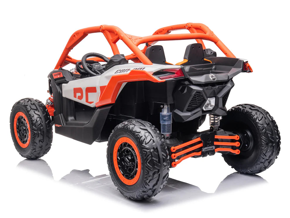 Carro Eléctrico Infantil Can-Am Maverick X3 24V Naranja – Buggy de 2 Plazas con Control Remoto