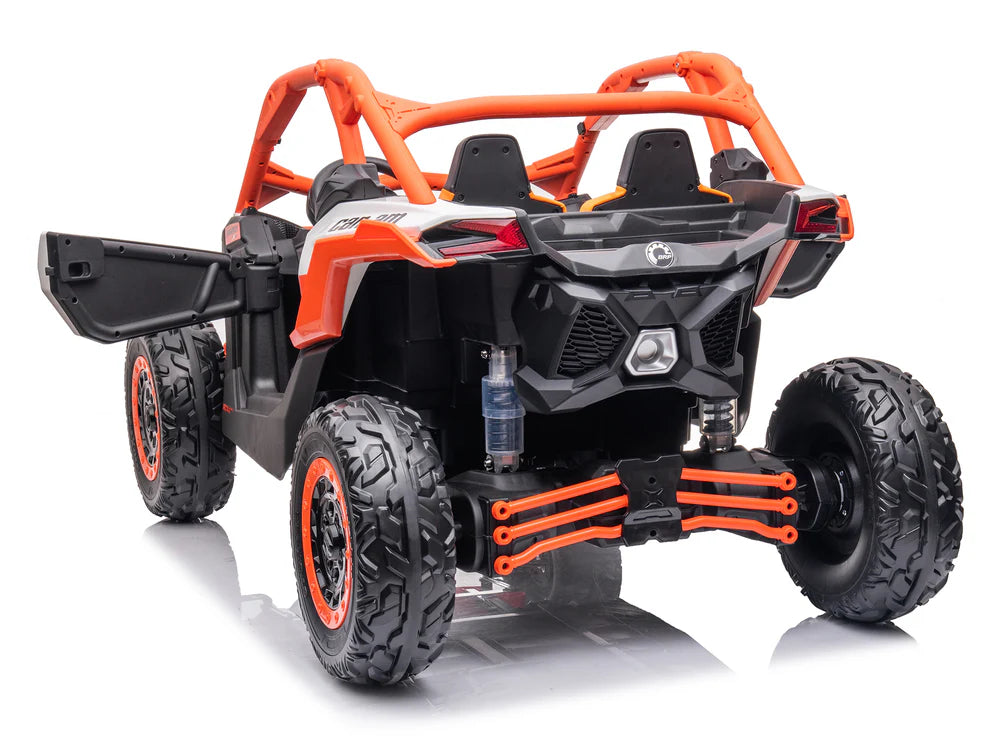 Carro Eléctrico Infantil Can-Am Maverick X3 24V Naranja – Buggy de 2 Plazas con Control Remoto