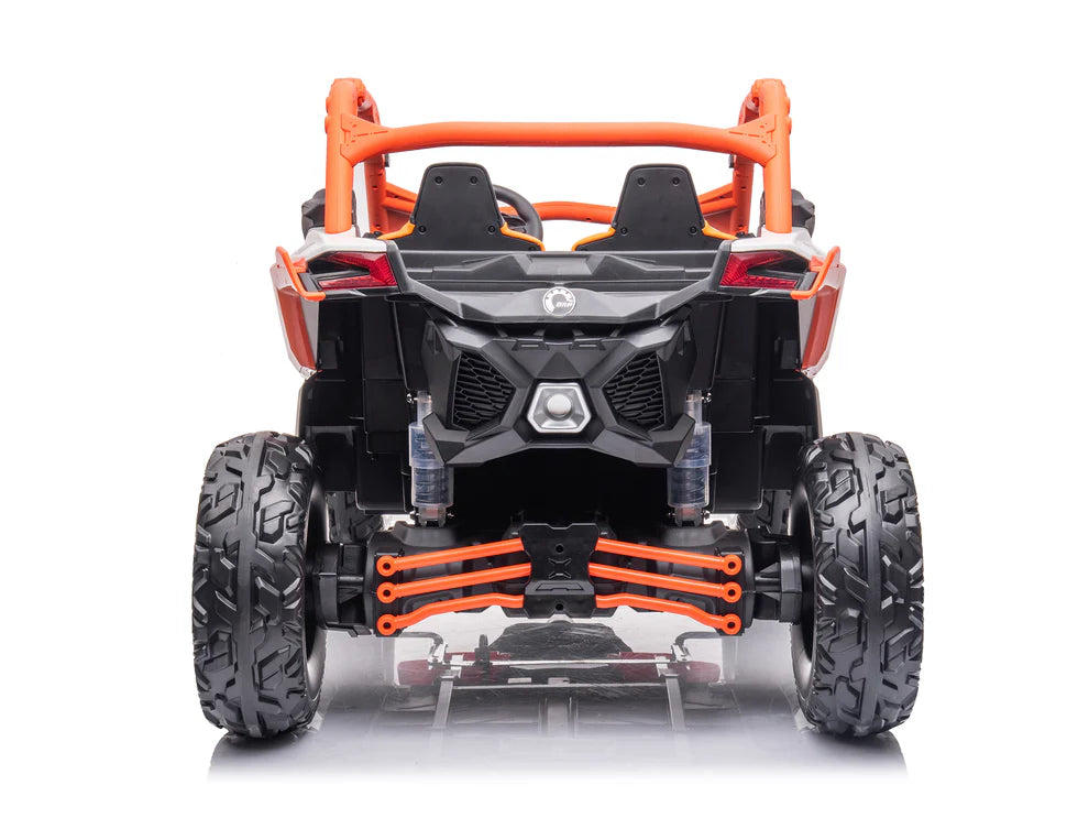 Carro Eléctrico Infantil Can-Am Maverick X3 24V Naranja – Buggy de 2 Plazas con Control Remoto
