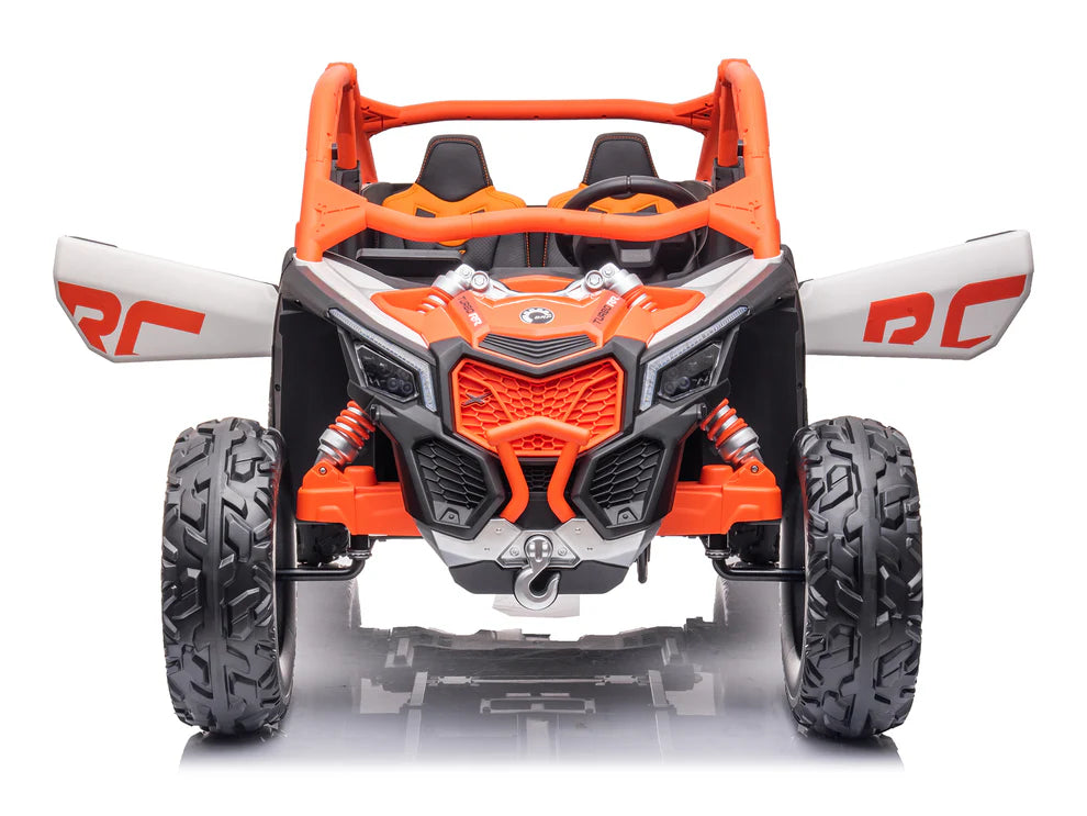 Carro Eléctrico Infantil Can-Am Maverick X3 24V Naranja – Buggy de 2 Plazas con Control Remoto