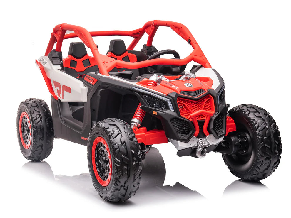 Carro Eléctrico Infantil Can-Am Maverick X3 24V Rojo – Buggy de 2 Plazas con Control Remoto