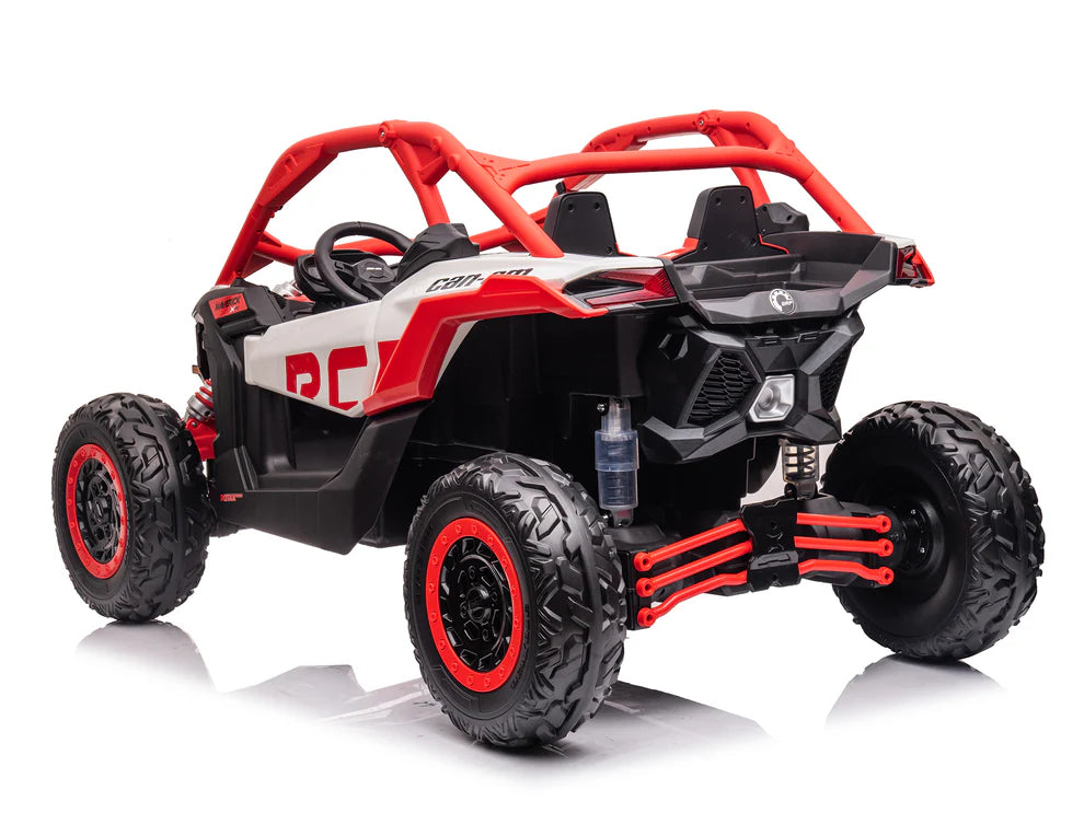 Carro Eléctrico Infantil Can-Am Maverick X3 24V Rojo – Buggy de 2 Plazas con Control Remoto