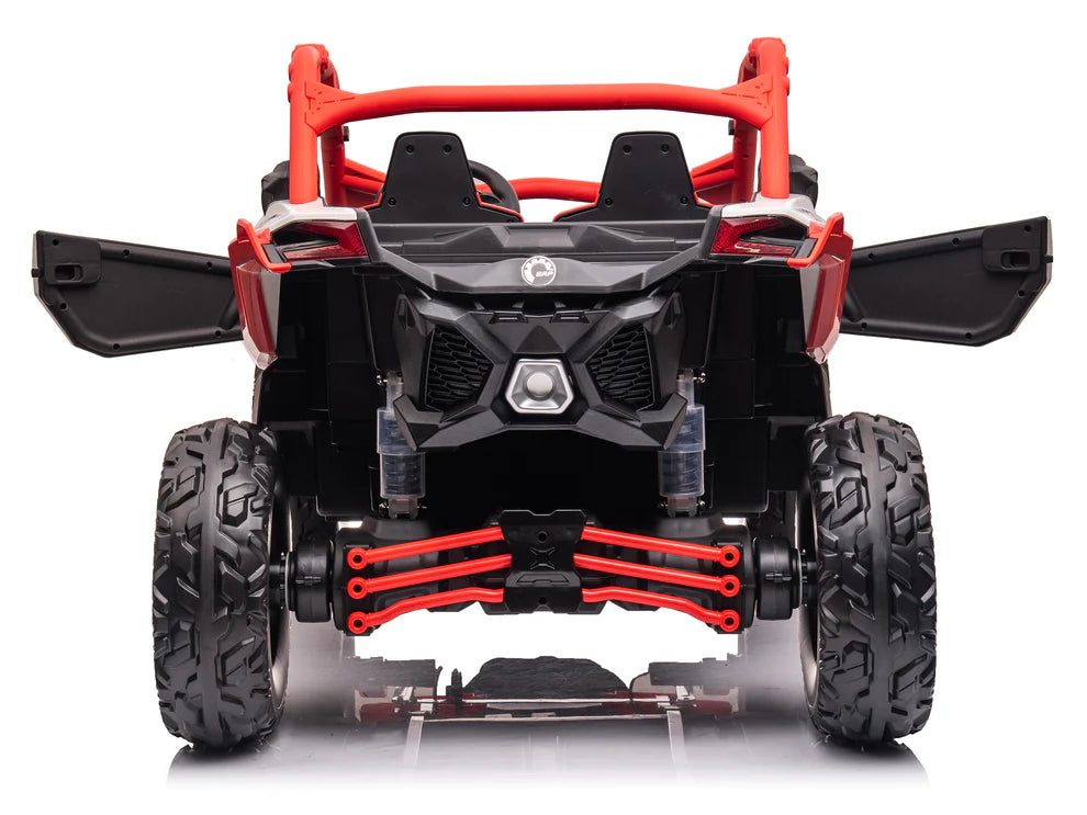 Carro Eléctrico Infantil Can-Am Maverick X3 24V Rojo – Buggy de 2 Plazas con Control Remoto