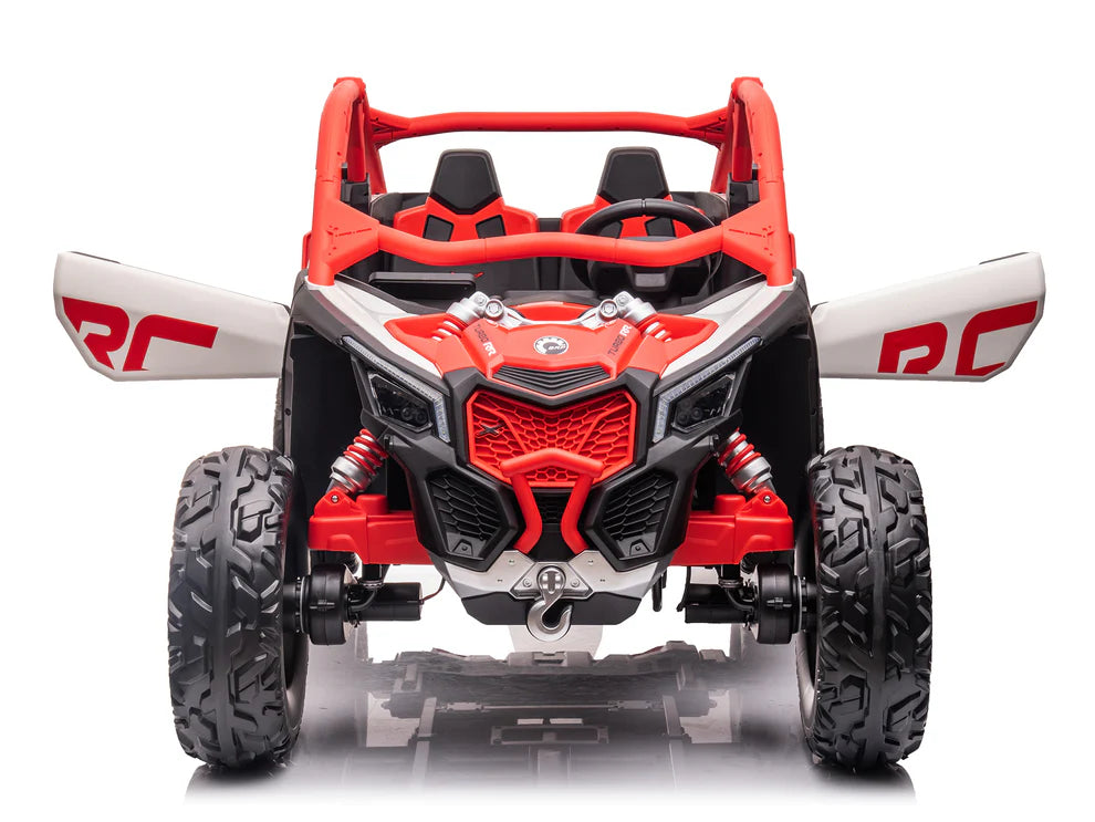 Carro Eléctrico Infantil Can-Am Maverick X3 24V Rojo – Buggy de 2 Plazas con Control Remoto