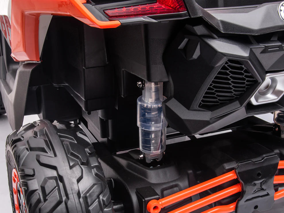 Carro Eléctrico Infantil Can-Am Maverick X3 24V Naranja – Buggy de 2 Plazas con Control Remoto
