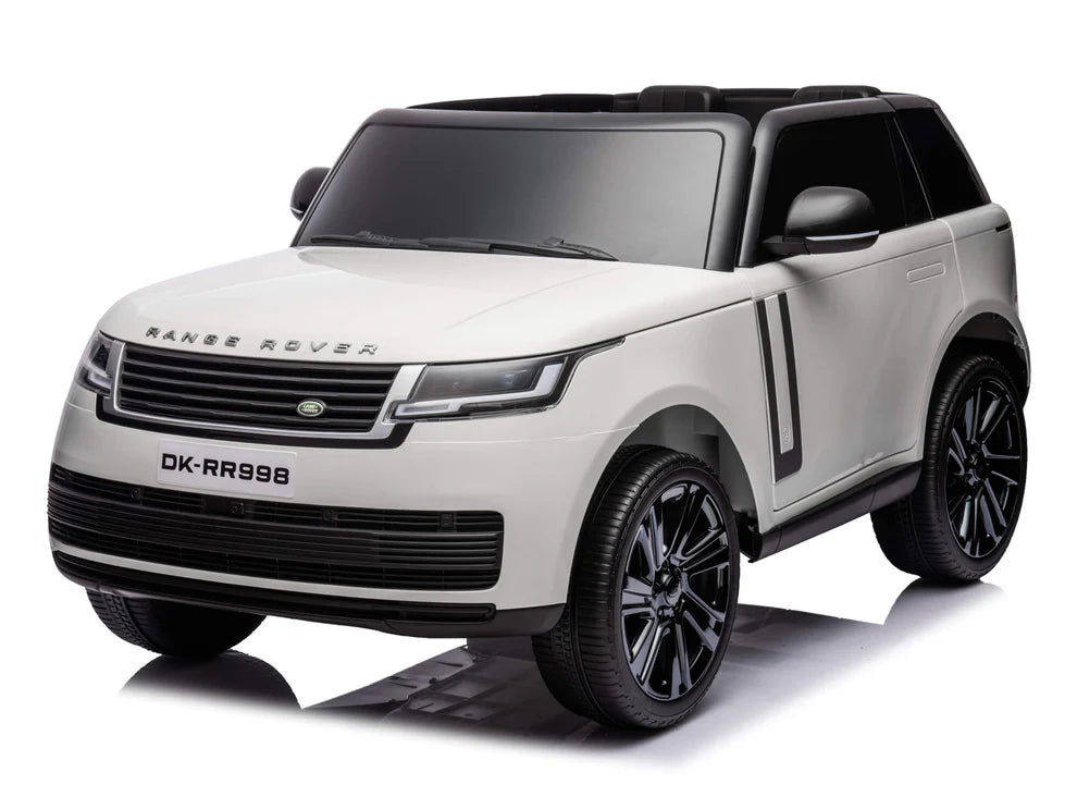 Carro Eléctrico Infantil Land Rover 24V con Control Remoto Blanco – Edición Estándar y Premium