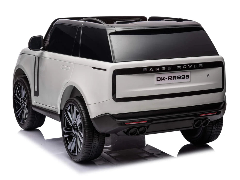 Carro Eléctrico Infantil Land Rover 24V con Control Remoto Blanco – Edición Estándar y Premium