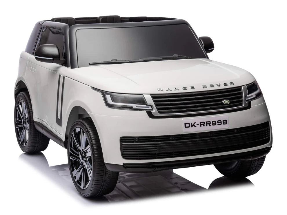 Carro Eléctrico Infantil Land Rover 24V con Control Remoto Blanco – Edición Estándar y Premium