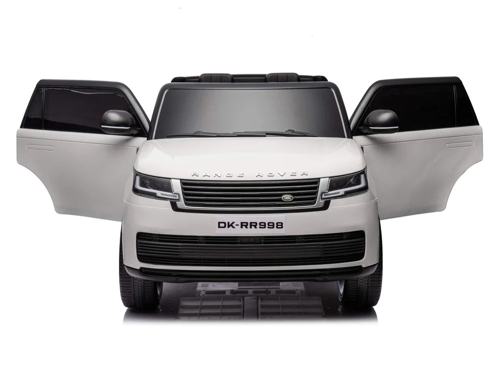 Carro Eléctrico Infantil Land Rover 24V con Control Remoto Blanco – Edición Estándar y Premium
