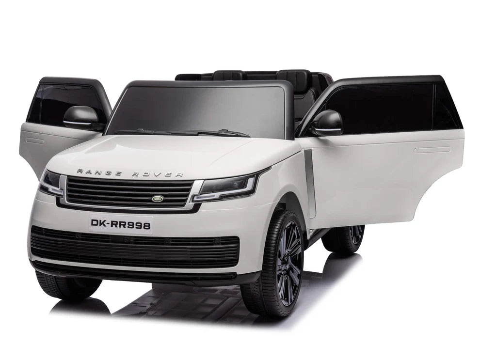 Carro Eléctrico Infantil Land Rover 24V con Control Remoto Blanco – Edición Estándar y Premium