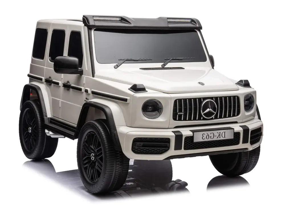 Mercedes-AMG G63 24V 2 Asientos con Control Remoto y Pantalla – Blanco