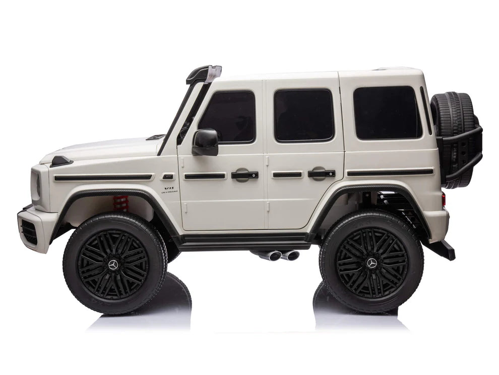 Mercedes-AMG G63 24V 2 Asientos con Control Remoto y Pantalla – Blanco