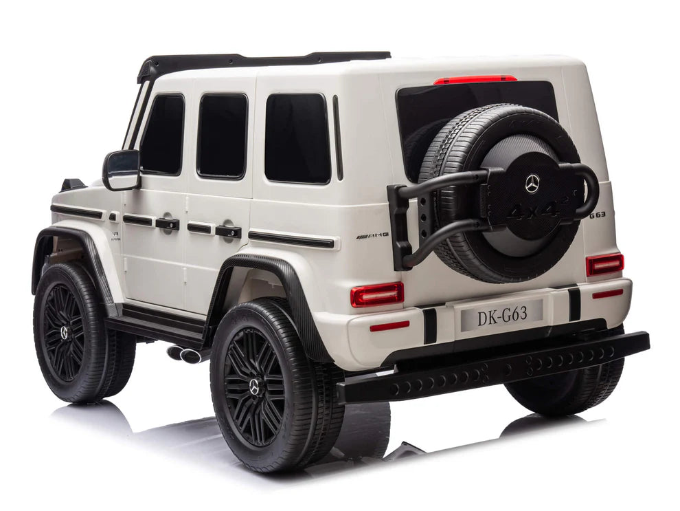 Mercedes-AMG G63 24V 2 Asientos con Control Remoto y Pantalla – Blanco