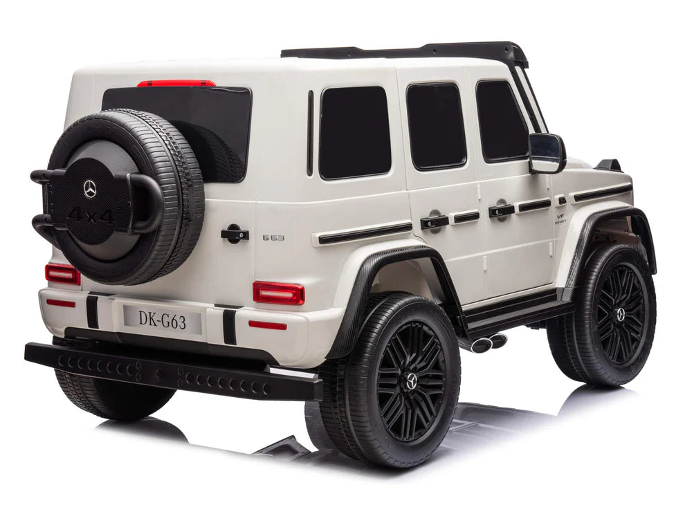 Mercedes-AMG G63 24V 2 Asientos con Control Remoto y Pantalla – Blanco