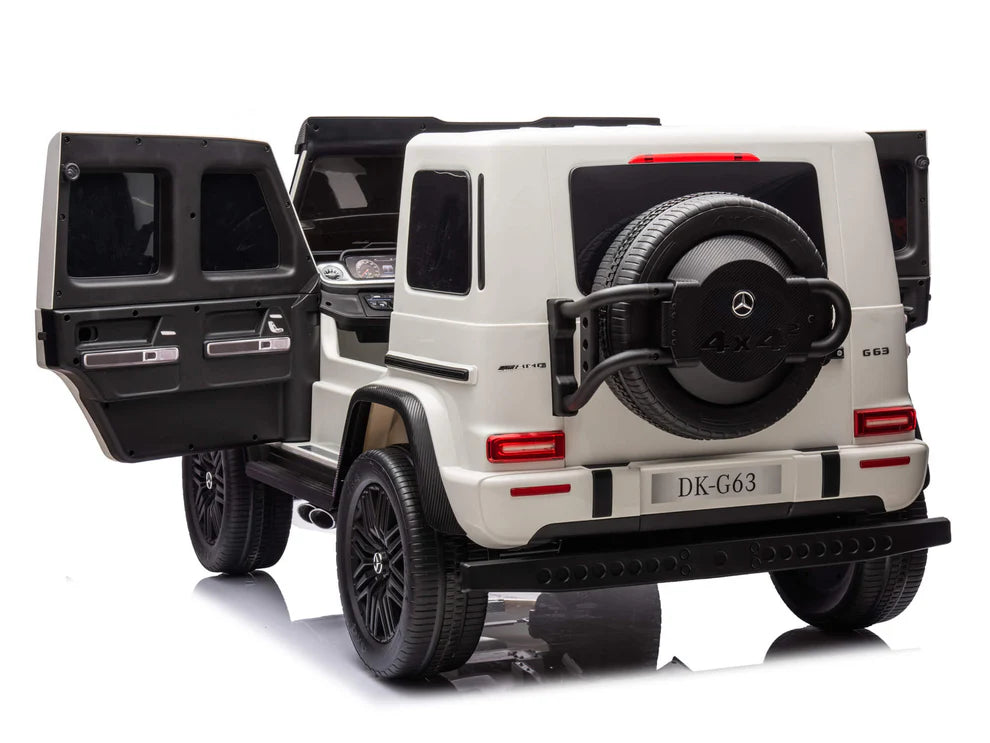 Mercedes-AMG G63 24V 2 Asientos con Control Remoto y Pantalla – Blanco