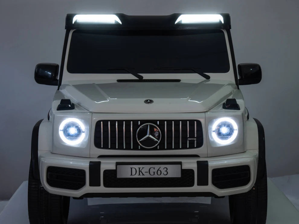 Mercedes-AMG G63 24V 2 Asientos con Control Remoto y Pantalla – Blanco