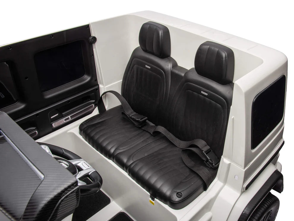 Mercedes-AMG G63 24V 2 Asientos con Control Remoto y Pantalla – Blanco