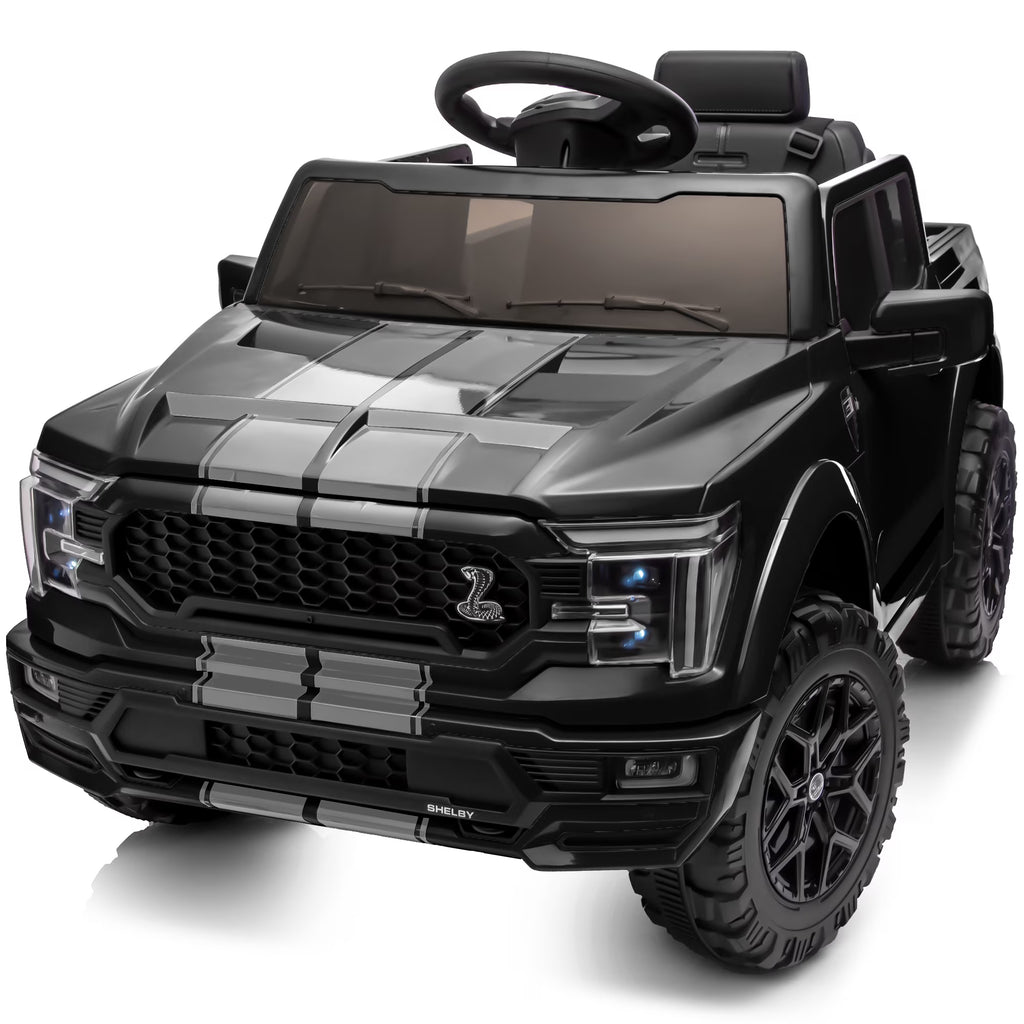 Camioneta Eléctrica Ford Shelby F-150 24V para Niños - Motor 400W con Control Remoto Negro