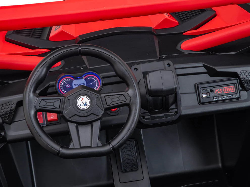 24V Ridington Max-R Buggy Todo Terreno 4x4 con Control Remoto – Rojo