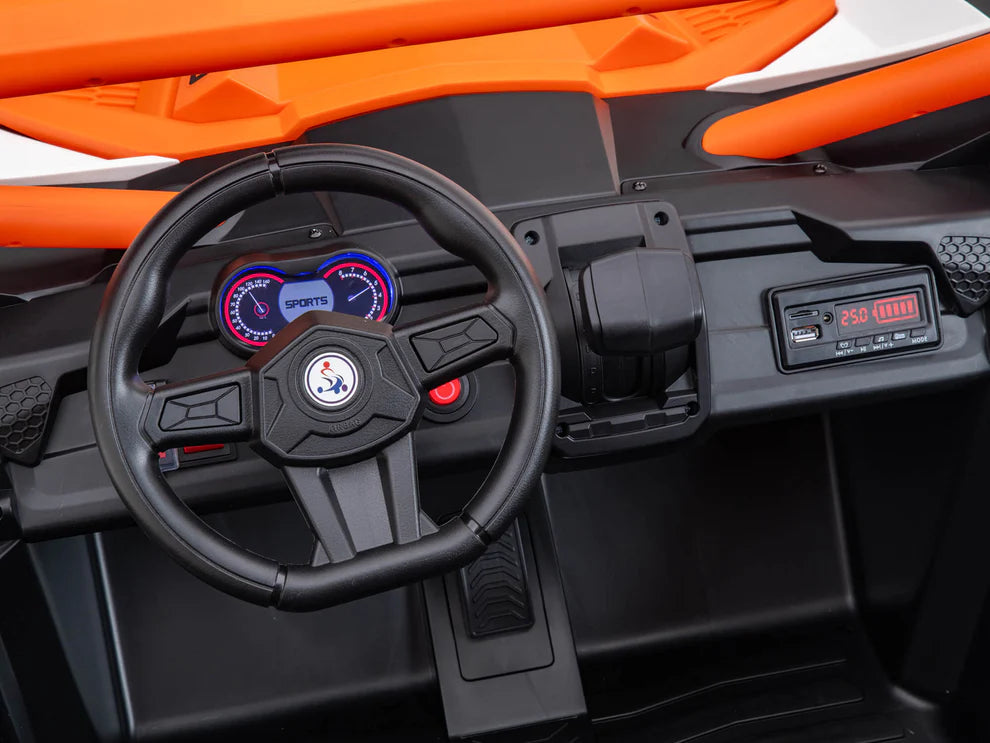 24V Ridington Max-R Buggy Todo Terreno 4x4 con Control Remoto – Naranja