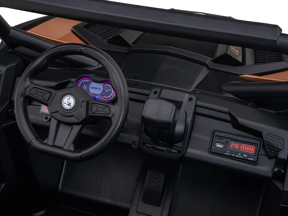 24V Ridington Max-R Buggy Todo Terreno 4x4 con Control Remoto – Negro