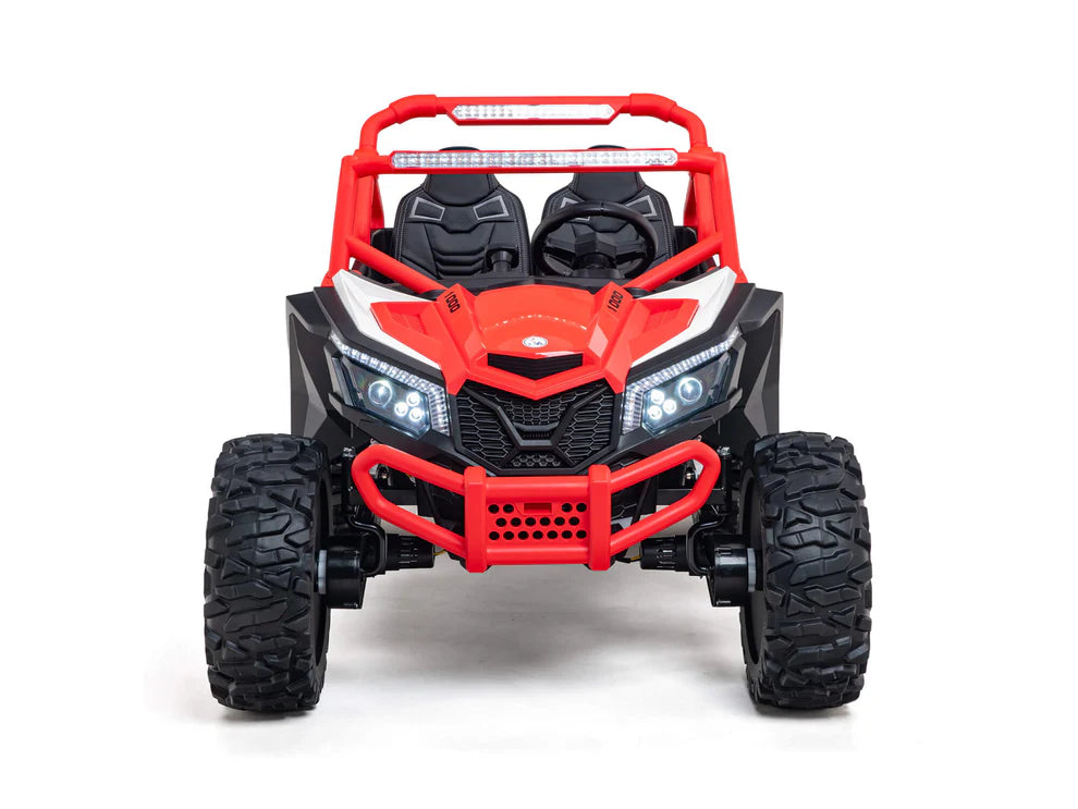 24V Ridington Max-R Buggy Todo Terreno 4x4 con Control Remoto – Rojo/Blanco