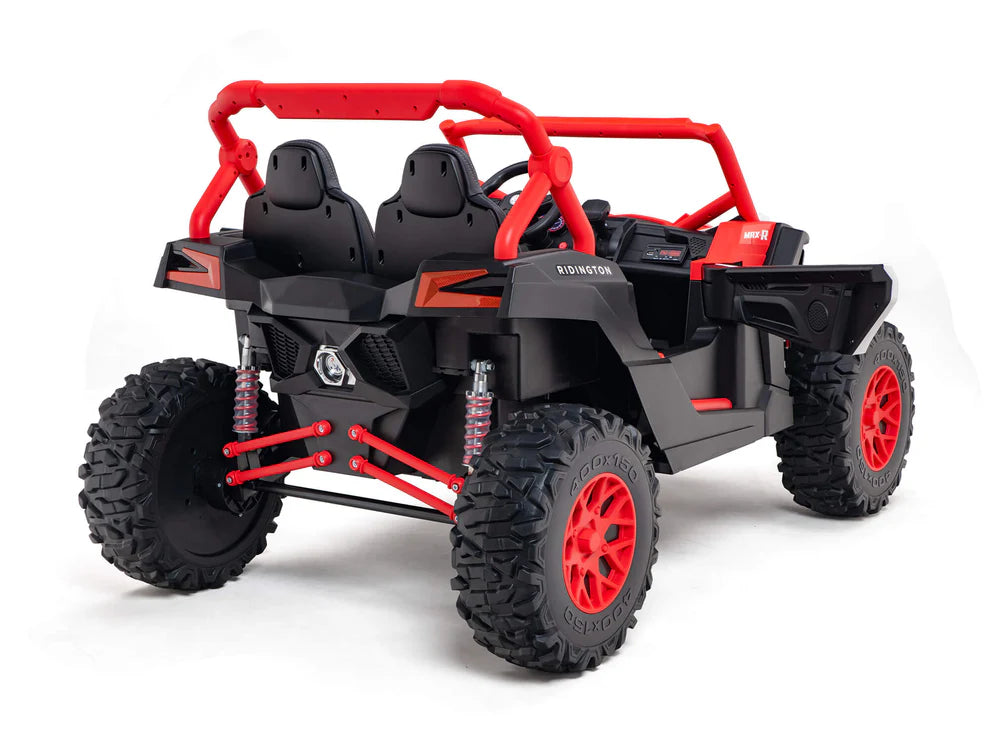 24V Ridington Max-R Buggy Todo Terreno 4x4 con Control Remoto – Rojo/Blanco