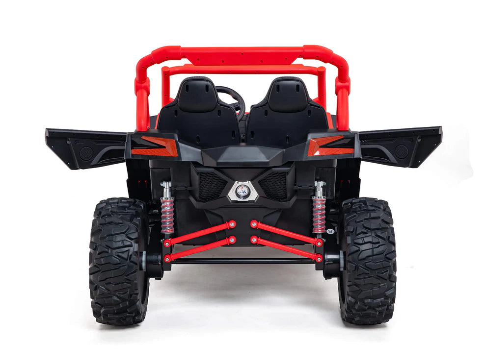 24V Ridington Max-R Buggy Todo Terreno 4x4 con Control Remoto – Rojo/Blanco