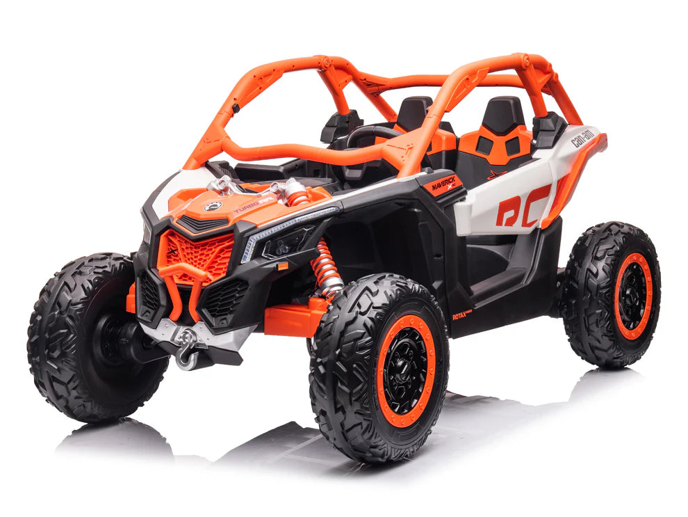Carro Eléctrico Infantil Can-Am Maverick X3 24V Naranja – Buggy de 2 Plazas con Control Remoto