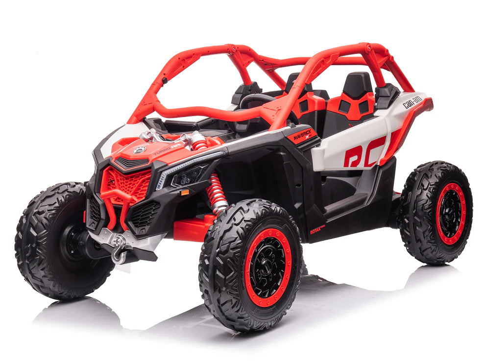 Carro Eléctrico Infantil Can-Am Maverick X3 24V Rojo – Buggy de 2 Plazas con Control Remoto