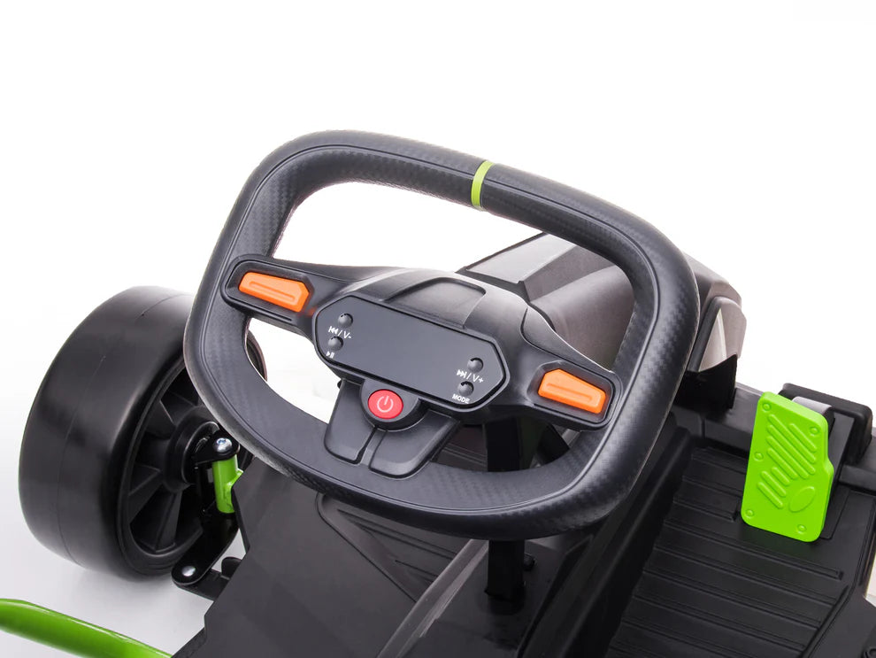 Go-Kart Eléctrico Infantil RIDINGTON Sonoma 24V con Función DRIFT – Color Verde