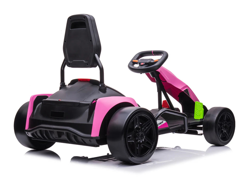 Go-Kart Eléctrico Infantil RIDINGTON Sonoma 24V con Función DRIFT – Color Rosa