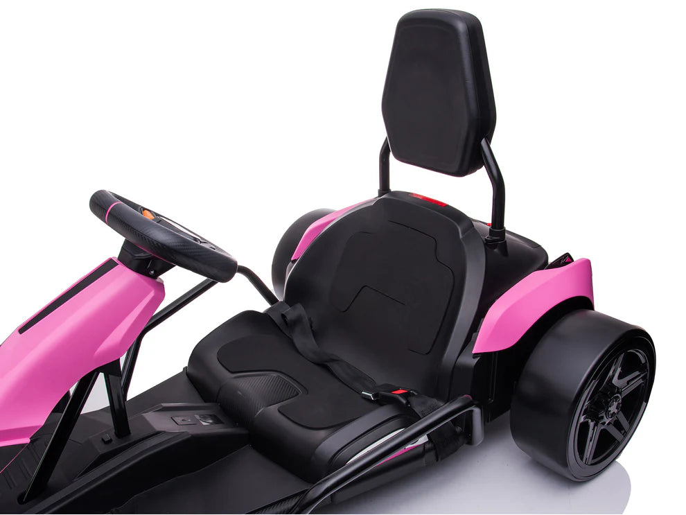 Go-Kart Eléctrico Infantil RIDINGTON Sonoma 24V con Función DRIFT – Color Rosa