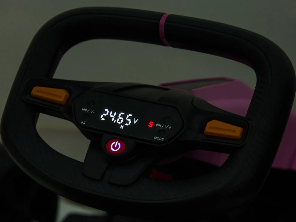 Go-Kart Eléctrico Infantil RIDINGTON Sonoma 24V con Función DRIFT – Color Rosa