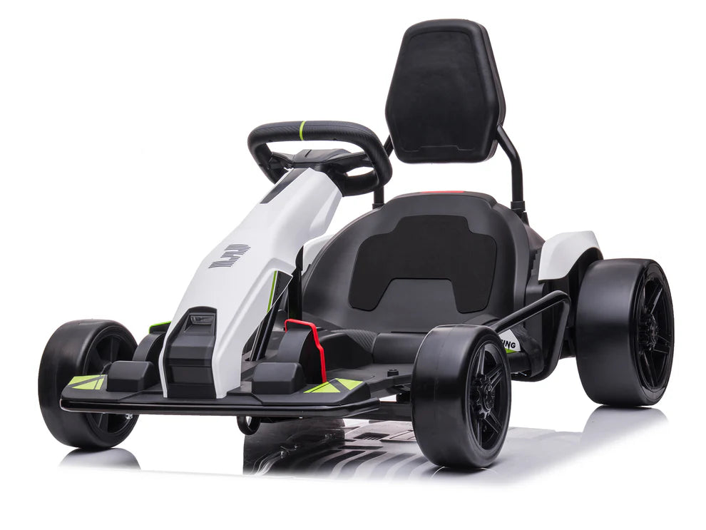 Go-Kart Eléctrico Infantil RIDINGTON Sonoma 24V con Función DRIFT – Color Blanco