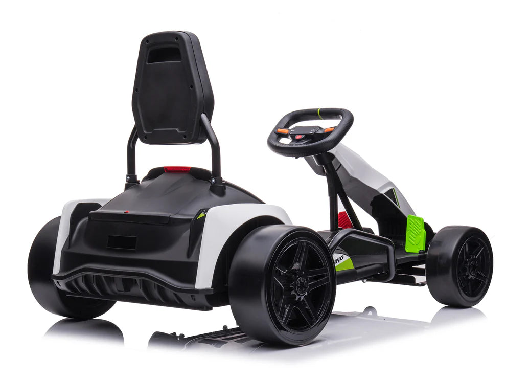 Go-Kart Eléctrico Infantil RIDINGTON Sonoma 24V con Función DRIFT – Color Blanco