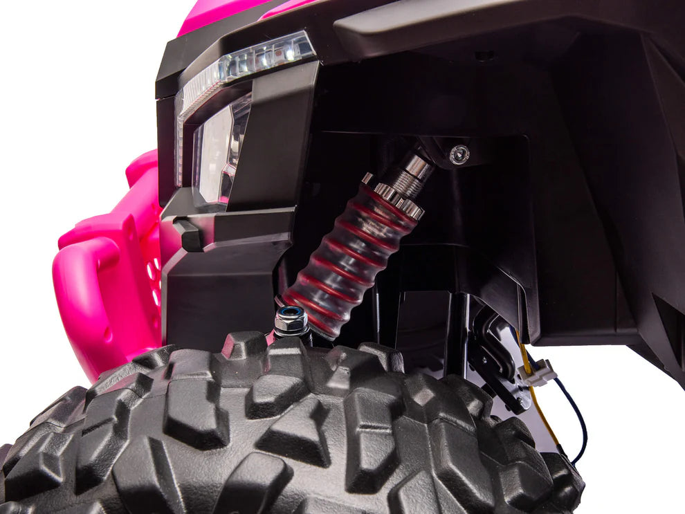 24V Ridington Max-R Buggy Todo Terreno 4x4 con Control Remoto – Rosa