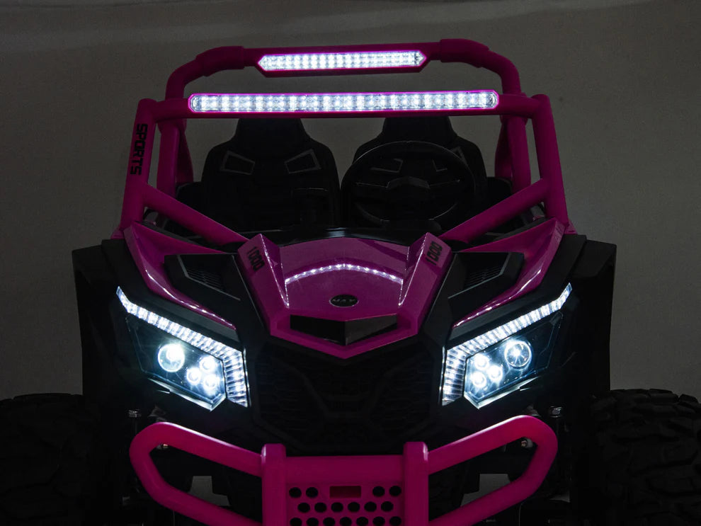 24V Ridington Max-R Buggy Todo Terreno 4x4 con Control Remoto – Rosa