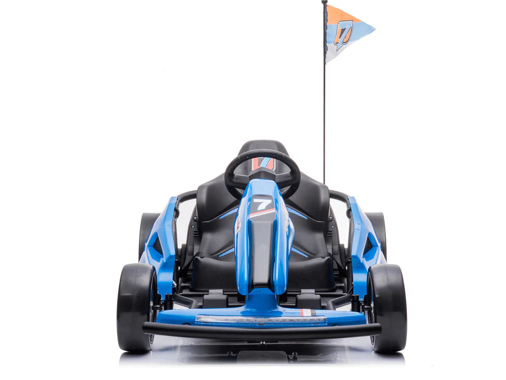 Go-Kart Eléctrico Infantil TREKCAR 24V con Función DRIFT Color Azul – Edición Estándar y Premium