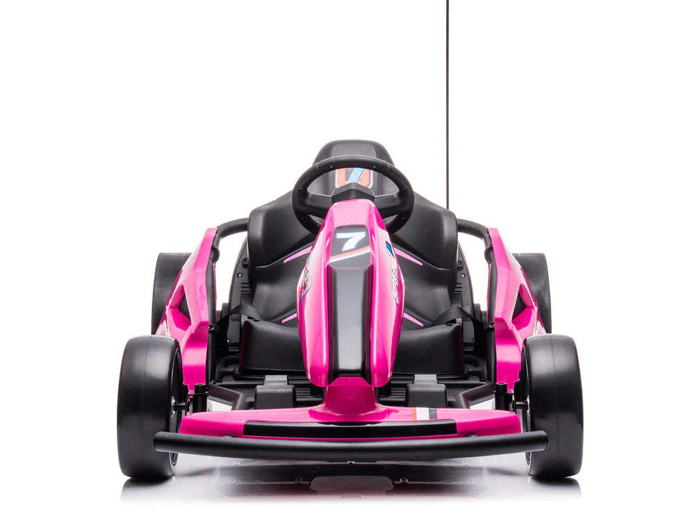 Go-Kart Eléctrico Infantil TREKCAR 24V con Función DRIFT Color Rosa – Edición Estándar y Premium